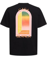 Casablancabrand - Lvr exclusive camiseta gradient arch - Lyst