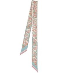 Gucci - Foulard en soie imprimé floral - Lyst