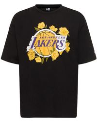 KTZ - La Lakers Nba Floral Graphic T-shirt - Lyst