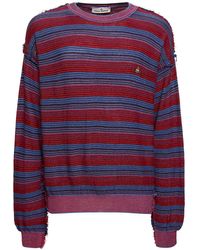 Vivienne Westwood - Striped Wool & Silk Knit Sweater - Lyst