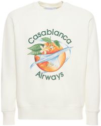 gym and workout clothes Sweatshirts Mens Clothing Activewear CASABLANCA Cotton Tennis Club Sweatshirt for Men 