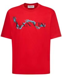 Lanvin - T-shirt oversize chinese new year in cotone - Lyst