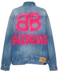 balenciaga jean jacket womens