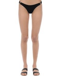 Reina Olga Biinislip Aus Samt Mit Ringen - Schwarz