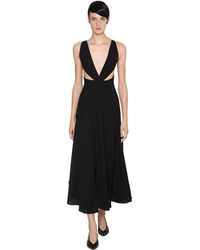 Givenchy Midikleid Aus Wollkrepp - Schwarz