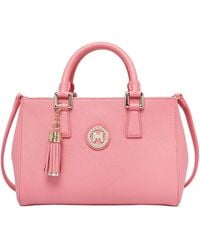 Metrocity Medium Saffiano Leather Top Handle Bag - Pink