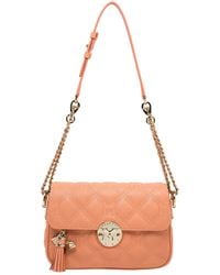 Metrocity Quilted Leather Shoulder Bag - Pink