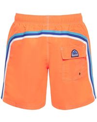 Sundek Bañador Shorts De Nylon - Naranja