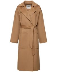 Nanushka - Alamo Oversize Wool & Silk Long Coat - Lyst