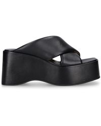 Paris Texas - 80mm Vicky Leather Wedges - Lyst