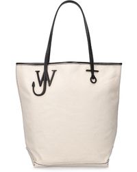 JW Anderson - Anchor Logo Cotton Canvas Tote Bag - Lyst