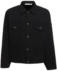 Acne Studios - Ourle Cotton Blend Twill Overshirt - Lyst