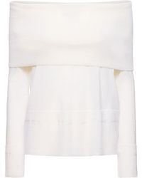 Max Mara - Tiglio Wool Knit Long Sleeve Top - Lyst