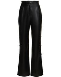 Nanushka - Felina Straight Faux Leather Pants - Lyst
