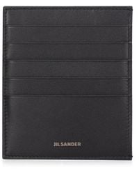 Jil Sander - Logo Leather Card Holder - Lyst
