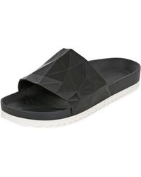 United Nude Diamond Cut Silicone Sandals - Black
