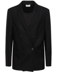 The Row - Pinstriped Wilson Double Breasted Jacket - Lyst