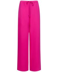 Valentino - Cady Couture High Waist Wide Pants - Lyst