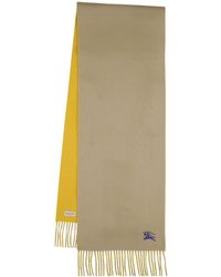 Burberry - Bufanda de cashmere bicolor - Lyst