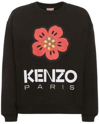 KENZO - Sweatshirt Aus Baumwolle Mit Druck "boke" - Lyst