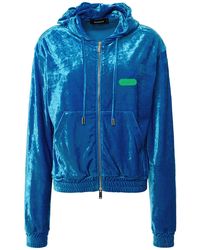 DSquared² - Zip-Up Chenille Cool Fit Hoodie - Lyst