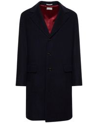 Brunello Cucinelli - Cashmere Single Breasted Overcoat - Lyst