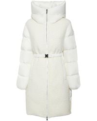 Moncler - Caille Tech Long Down Jacket - Lyst