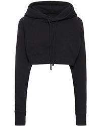 MM6 by Maison Martin Margiela - Cropped Hoodie With Numeric Logo - Lyst