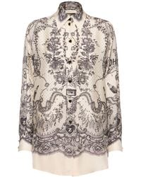 Zimmermann - Mujer Camisa De Seda - Lyst
