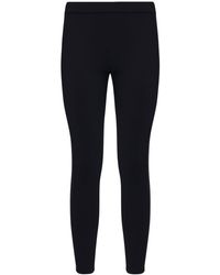 Moncler Legging En Jersey Tech Avec Bandes Logo - Noir