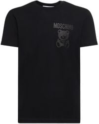 Moschino - Teddy Print Organic Cotton T-Shirt - Lyst