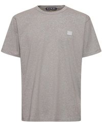 Acne Studios - T-shirt nace face in cotone / patch - Lyst