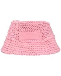 JW Anderson - Cotton Crochet Bucket Hat - Lyst