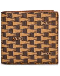 Bally - Logo Canvas Wallet - Lyst