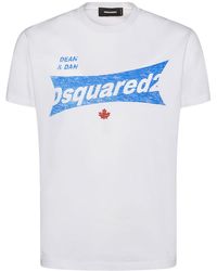 DSquared² - T-shirt en jersey de coton imprimé logo - Lyst