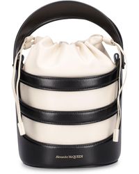 Alexander McQueen - The Rise Leather Bucket Bag - Lyst