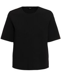 Theory - Kompaktes T-shirt Aus Technokrepp - Lyst