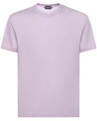 Tom Ford - Cotton Blend Crewneck T-Shirt - Lyst