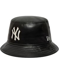 KTZ - New York Yankees Mlb Leather Bucket Hat - Lyst