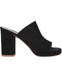 Robert Clergerie 100mm Abrice Suede Mules - Black
