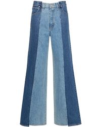 SLVRLAKE Denim - Re-Worked Eva Paneled Denim Jeans - Lyst