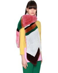 Marni Stola In Pelliccia - Multicolore