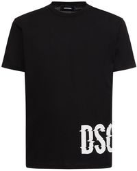 DSquared² - T-shirt Aus Baumwolle Mit Logodruck - Lyst