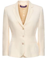 Ralph Lauren Collection - Glossy Crepe Jacket - Lyst