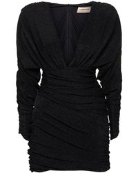 Alexandre Vauthier - Draped Lurex Jersey Mini Dress - Lyst