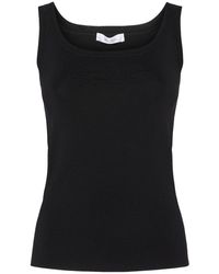 Max Mara - Pentola Viscose Blend Crepe Tank Top - Lyst