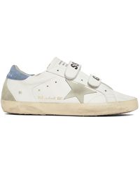 Golden Goose - 20mm Old School Leather Sneakers - Lyst