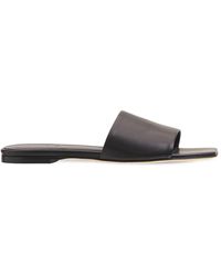 Aeyde - 10Mm Anna Leather Slide Flats - Lyst