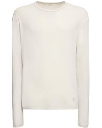 Jil Sander - Cotton Long-sleeve T-shirt & Tank Top - Lyst