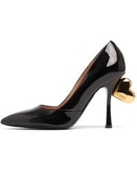 Moschino - 100mm Patent Leather Pumps - Lyst